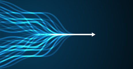 Wall Mural - abstract arrow direction. technology background
