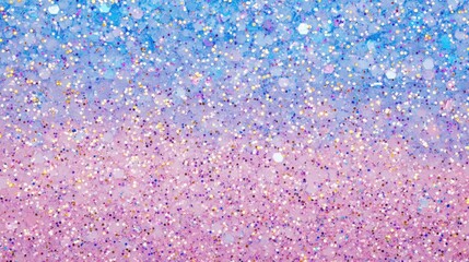 Wall Mural - Sparkling Glitter Gradient Pink, Purple, and Blue Shimmer