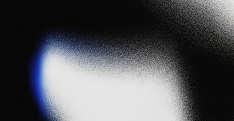 Leinwandbilder - A gradient wave of blue abstract colors on a black background, with blurry lights on a dark, noisy texture, and space for copy.