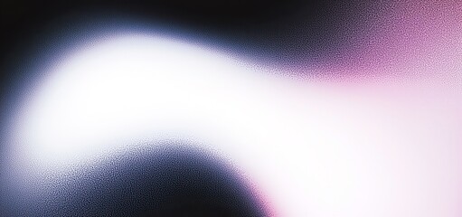 Leinwandbilder - A wide banner web page backdrop design with copy space, featuring an abstract purple gradient light shape on a black grain-textured background.