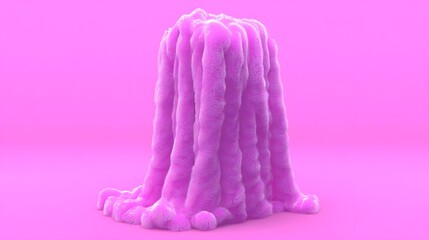 Poster - Colorful pink slime flowing over a surface abstract art digital creation studio setting close-up visual concept