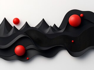 Poster - Enigmatic and visually striking 3D CGI depicting a surreal