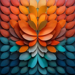 Poster - Mesmerizing mosaic of iridescent digital butterflies with shimmering wings in vivid vibrant kaleidoscopic patterns and surreal abstract 3D rendered fantasy background