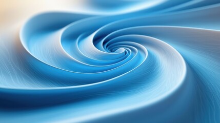 Poster - A swirling pattern of soft blue fabric creates a smooth, flowing texture, evoking a sense of calm and serenity.