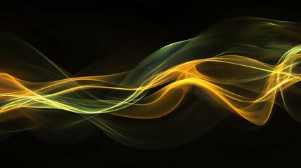Poster - Dynamic flowing lines abstract art studio digital artwork minimalist close-up visual harmony