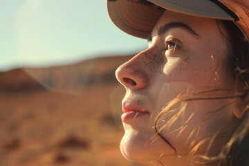 Wall Mural - ai generated picture of human life on another planet