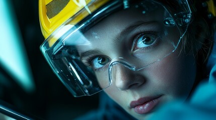 Leinwandbilder - Safety inspections on steel machinery and manufacturing processes in a heavy industry facility are carried out by a certified engineer.