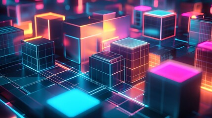 Leinwandbilder - Data center or server room. An IT infrastructure, engineering infrastructure, and equipment system. Digital illustrations that can be used for advertising, marketing, and presentations.
