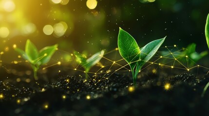 Fototapete - Plant biotechnology icon highlighting vitamin-enriched, genome-engineered seedlings highlighted as an example of agricultural scientific advancements.