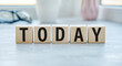 © Pawel - Today Word Written In Wooden Cubes