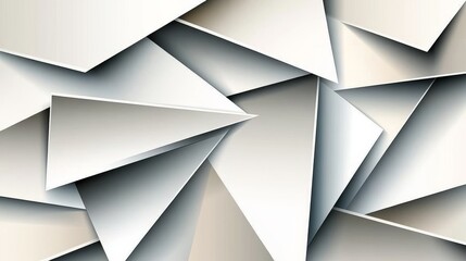Poster - A gray and white polygon mosaic forms the professional background, suitable for business and corporate settings.