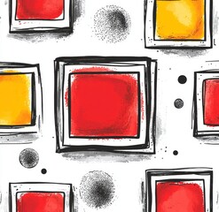 Poster - Creative stylish doodle dots forming a playful pattern - Modern  .Playful pattern made of stylish doodle dots - Modern  .Stylish doodle dots creating a seamless, playful pattern - Modern  .A playful