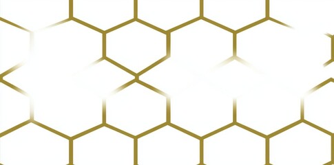 Poster - white abstract background featuring a hexagon pattern in a seamless style