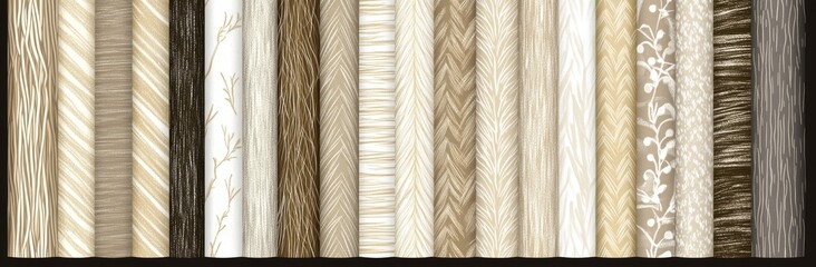 Poster - Crosshatch pattern texture ensemble featuring hand-drawn pencil lines. This collection includes wood, rain, stripe, and hatch organic shapes, presented in a sketchy modern illustration style.