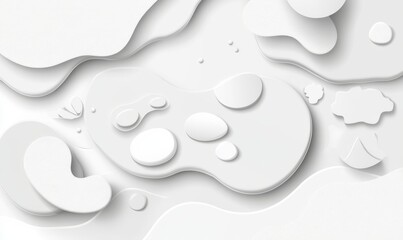 Poster - Contemporary depiction of a gray line design on a white backdrop. EPS10.