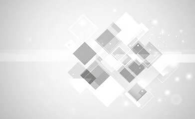 Poster - abstract background with squares