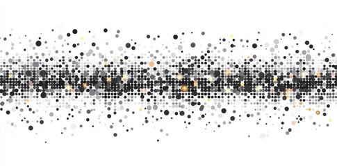Poster - An abstract background featuring a square-based geometric design with randomly colored dots.