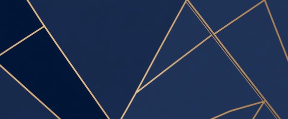 Poster - In the realm of contemporary graphic art, abstract technology and forward-thinking ideas come to life. The design includes geometric shapes, a light gold color, and intricate line patterns on a