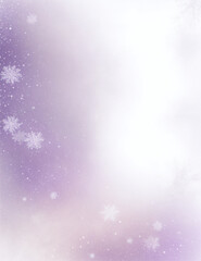 Wall Mural - christmas - abstract white and light purple background - generative ai