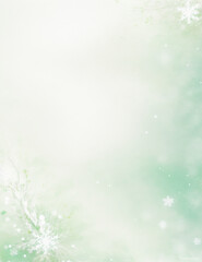 Wall Mural - abstract christmas background - abstract white and light green background - generative ai