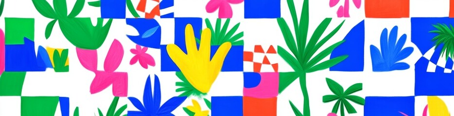 Poster - abstract background with rainbow