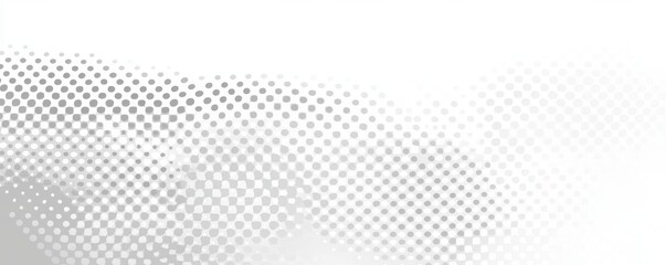 Poster - A white background adorned with modern, sparkling halftone dots or a halftone glitter pattern, embodying a Pop Art style.