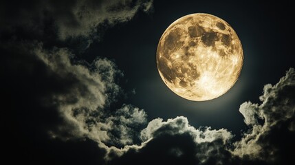 Naklejka na meble Full Moon in the Night Sky