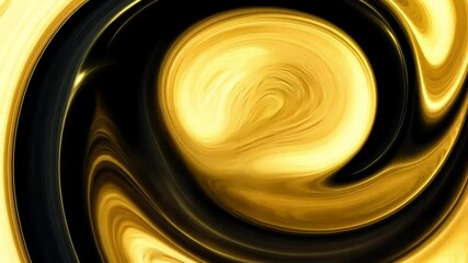 Poster - Golden liquid is morphing and swirling, creating mesmerizing patterns and textures. Film overlay effect, motion elements, video effects