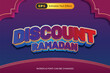 © Semu Creative - a display of words written on a purple background that says discount ramadan