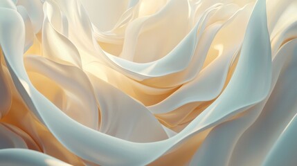 Poster - Gentle geometric patterns set on a white abstract surface.