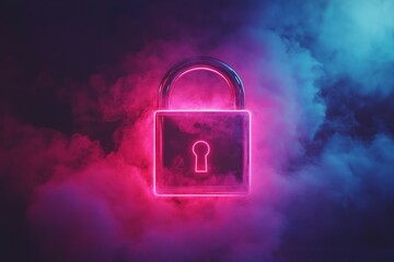 Aufkleber - Lock, padlock, security, upload cloud storage security between clouds