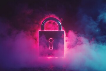 Aufkleber - Lock, padlock, security, upload cloud storage security between clouds