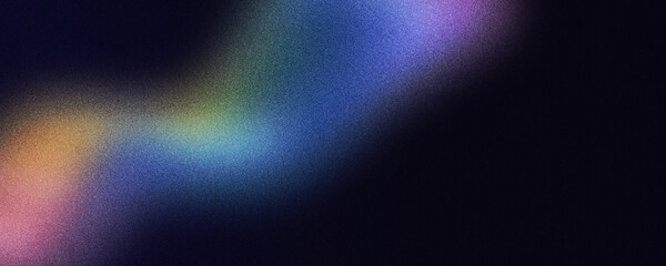 Wall Mural -  Dark wave color abstract grainy background