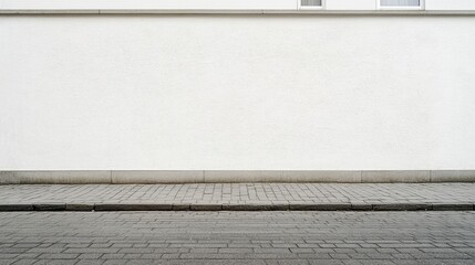 Aufkleber - Minimalist Urban Wall with Clean Lines and Textured Surface