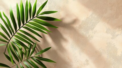 Poster - Branded background mockup featuring neutral soft tones and lush greenery minimalist design indoor setting calm vibes