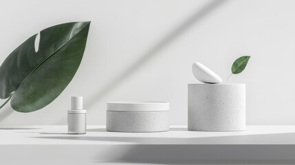 Poster - Minimalist product display indoor space high-quality photo modern aesthetic close-up view clean design concept