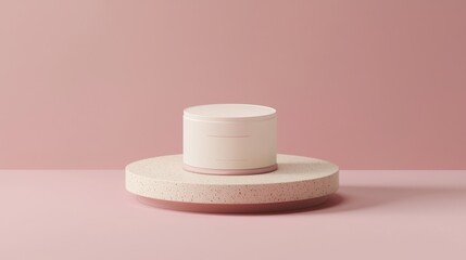 Aufkleber - Minimalist product display studio visual mockup clean lines centered view modern design concept for marketing