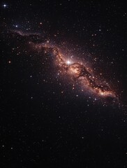 glowing star clusters on a dark and mysterious night sky , glowing, celestial, night
