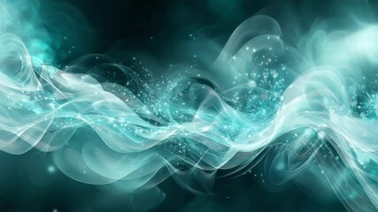 Wall Mural - Abstract Flowing Waves Seamless Loop Background Animation