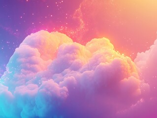 Wall Mural - cloudy night sky