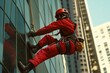 © ruangrit19 - Skilled Worker Cleaning Windows on High Rise Building Facade