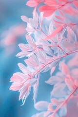 Sticker - Pink leafed plant closeup