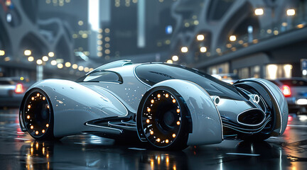 Poster - A high-tech car.