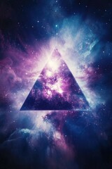 Wall Mural - Galaxy with Triangle Center