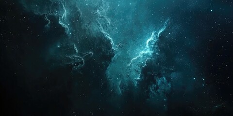 Wall Mural - space with stars and nebulas