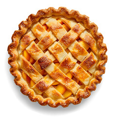 Wall Mural - Professional Photograph of Peach Pie