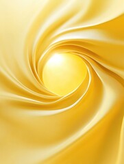 Poster - Yellow and White Swirl Close Up