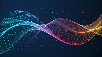 Abstract background technology particles
