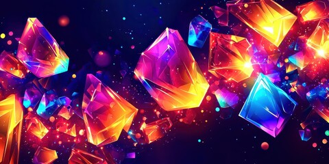 Aufkleber - Colorful image of many small cubes