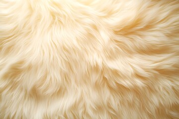 Wall Mural - closeup of soft and fluffy sheep fur with intricate hair textures in natural light